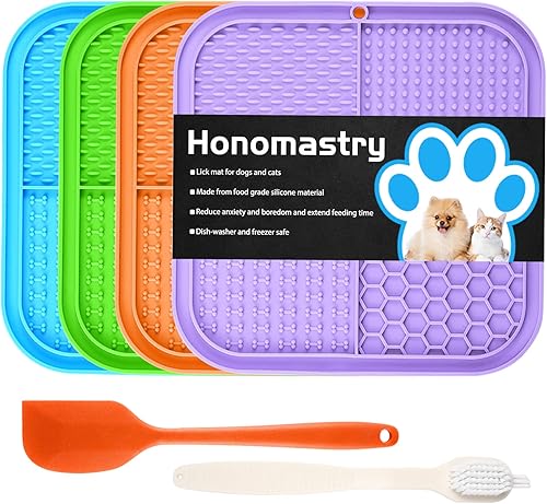 Miniatura 11 de Alfombrilla de lamer para perros, almohadilla de lamer premium con ventosas para aliviar la ansiedad del perro, cuencos de alimentación lenta