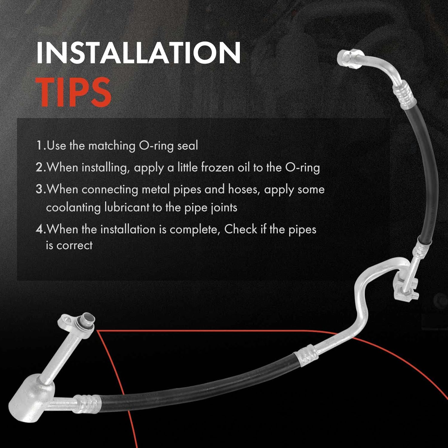 A-Premium A/C Suction and Discharge Line Hose Assembly Compatible with Buick LaCrosse 2010-2013, Allure 2010, 3.0L 3.6L