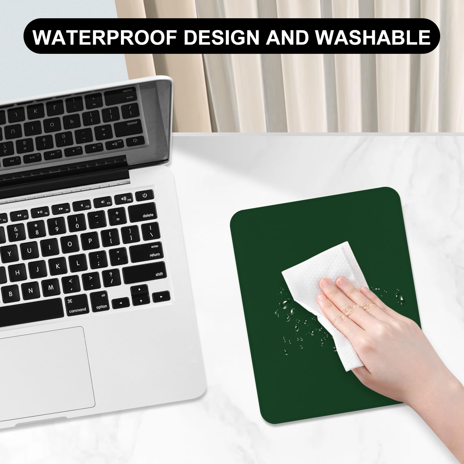 Non-Slip Rubber Base Ousepad For Laptop Coputer PC