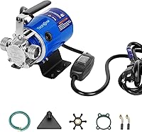 Vista 9 de Bomba de 12 V, bomba de transferencia de agua de 1500 GPH Bomba de sumidero Bomba de agua sumergible, con cable de alimentación de 20 pies.