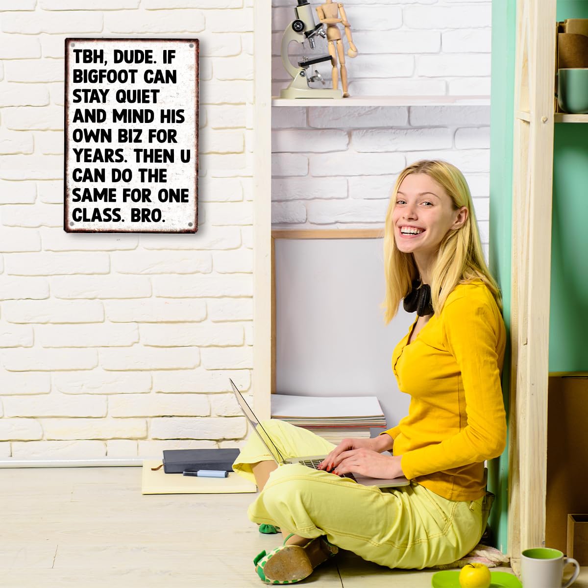 English Teacher Gifts for Male English Teachers Women High Middle School Classroom Decor, Male Teacher Gifts, Retro Classroom Theme Wall Decoration, English Grammar Classroom Tin Sign