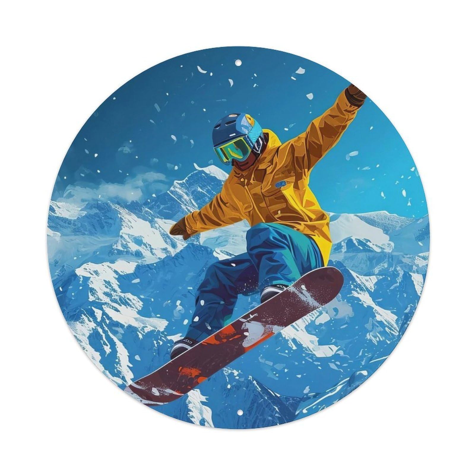 Extreme Sports Snowboard Snow Ballet Metal Tin Sign