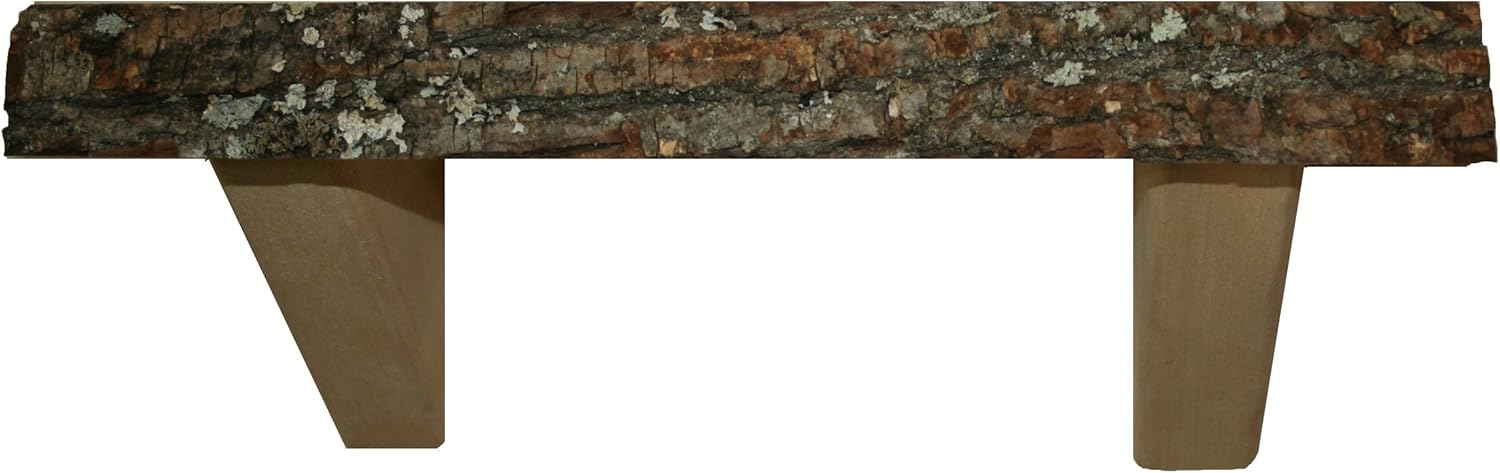 Wilson Basswood Barkside Edge Shelf Kit, Natural Kiln Dried Wood Product (24 inch Length)