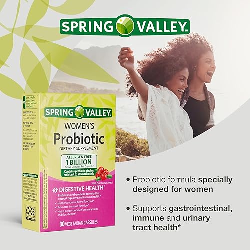 Miniatura 2 de Suplemento probiótico para mujeres con inulina prebiótica y arándano Apoyo a la salud digestiva, urinaria e inmunológica, 1 mil millones de