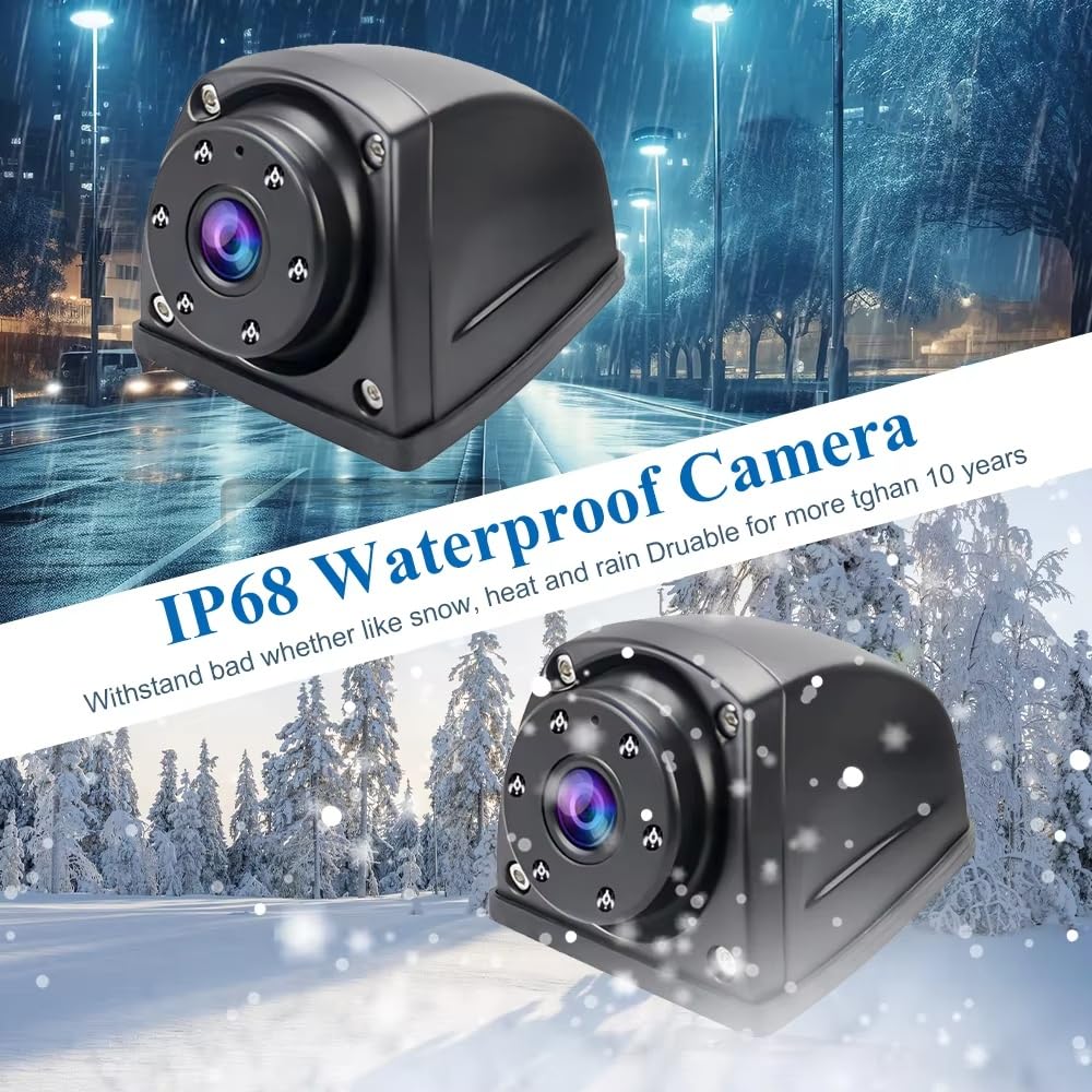 Marcha Atrás Cámara Visión Trasera para camión RV autobús cámara visión Lateral Resistente AHD 1080P 5 IR LED visión Nocturna cámara de estacionamiento Impermeable