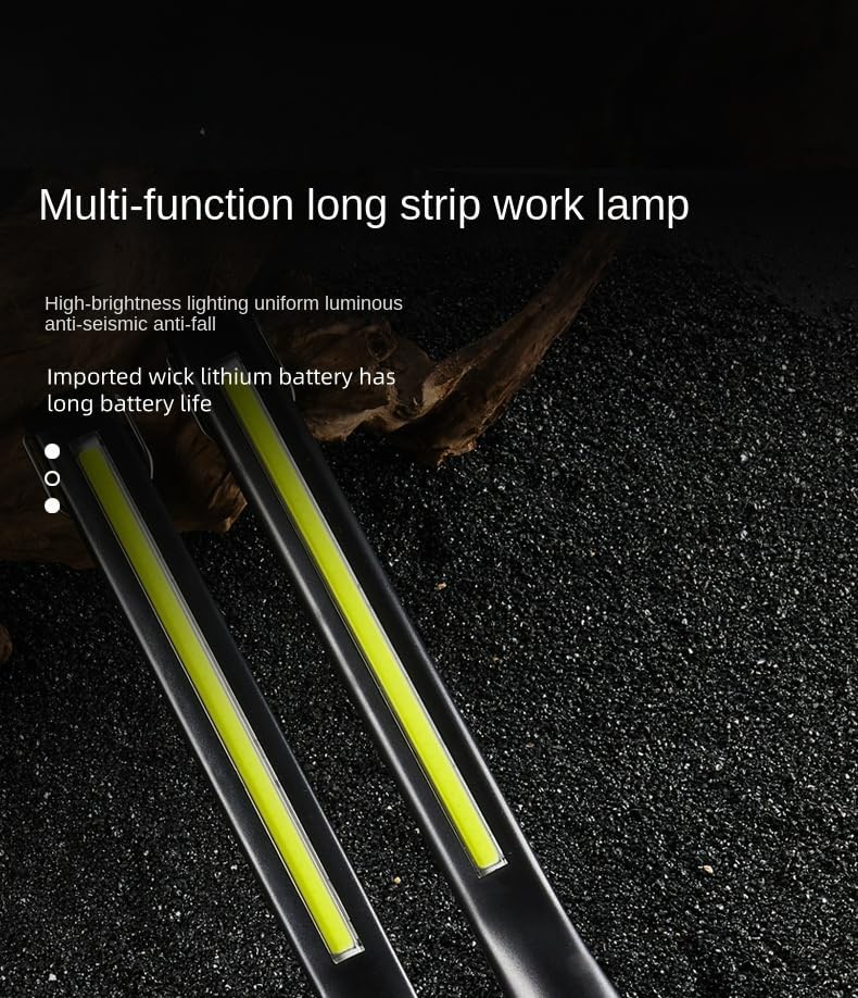 SteJar Led Work Light, Rechargeable Stepless Dimmable LED Inspection Light with 360°Rotate Magnetic Base and Hanging Hook, Mechanic Light for Car Engines Repair, Emergency