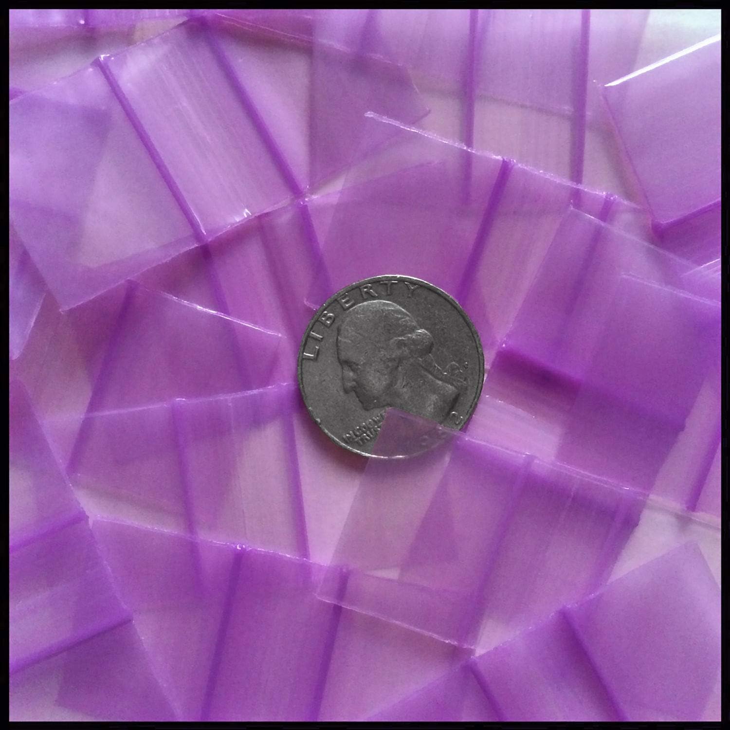 1034 Original Mini Ziplock 2.5mil Plastic Bags 1 x 3/4 Reclosable Baggies (4 Pack of Purple)