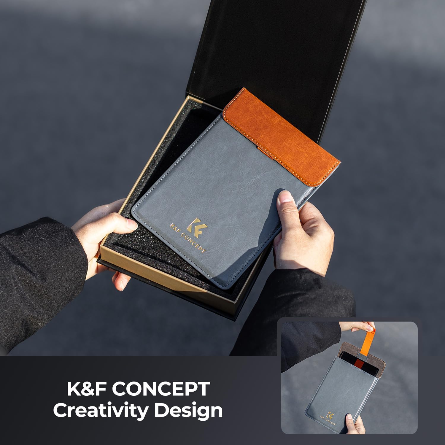 K&F CONCEPT 4'' x 5.65'' Square ND1.8 (6 Stops) Filter Cinema Neutral Density Filter Compatible with Tilta, SmallRig Matte Box Ultra-Slim Optical Glass ND64 Filter with 28-Multi Coated