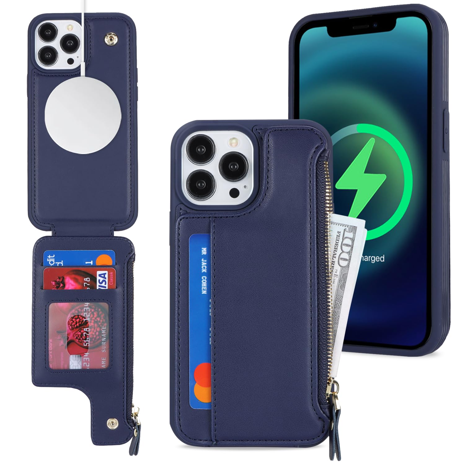 SailorTech iPhone 14 Pro Max Case with Credit Card Holder magsafe