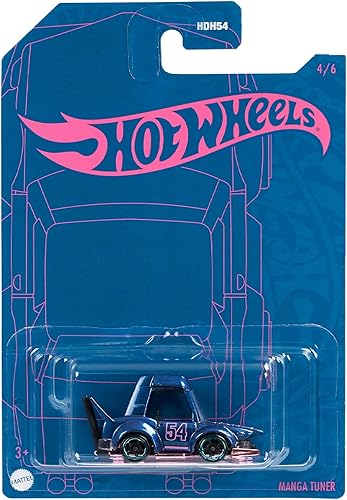 Hot Wheels 2022 - Sintonizador de manga - Perla y cromo Series 46 AzulRosa