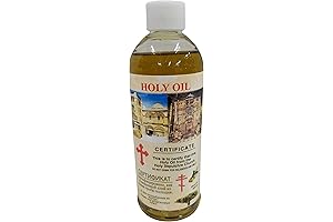 Large Holy Oil Made in Bethlehem: Certified Anointing Oil for Blessings and Rituals