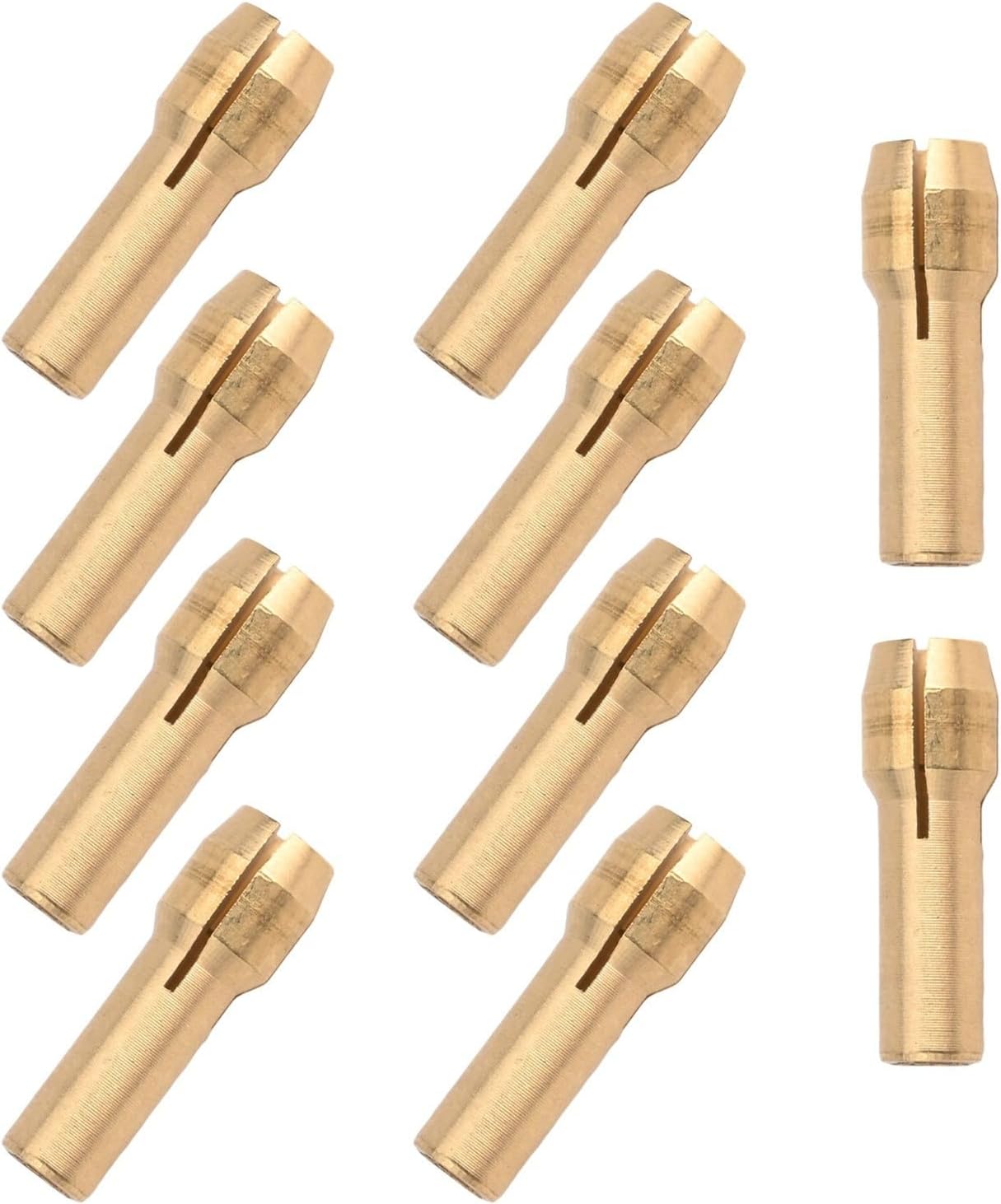 for mini Drill Collet Chuck Set 10pcs Copper Brass 4.2mm 4.8mm Shank Adapter for Rotary Tool for Compatible for Electric Grinder and Hanging Mill(4.2mm)