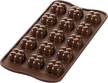 Silikomart 22.151.77.0165 SCG51 Choco Game Silicone Mould 3D N.15 22X22 H 20 MM