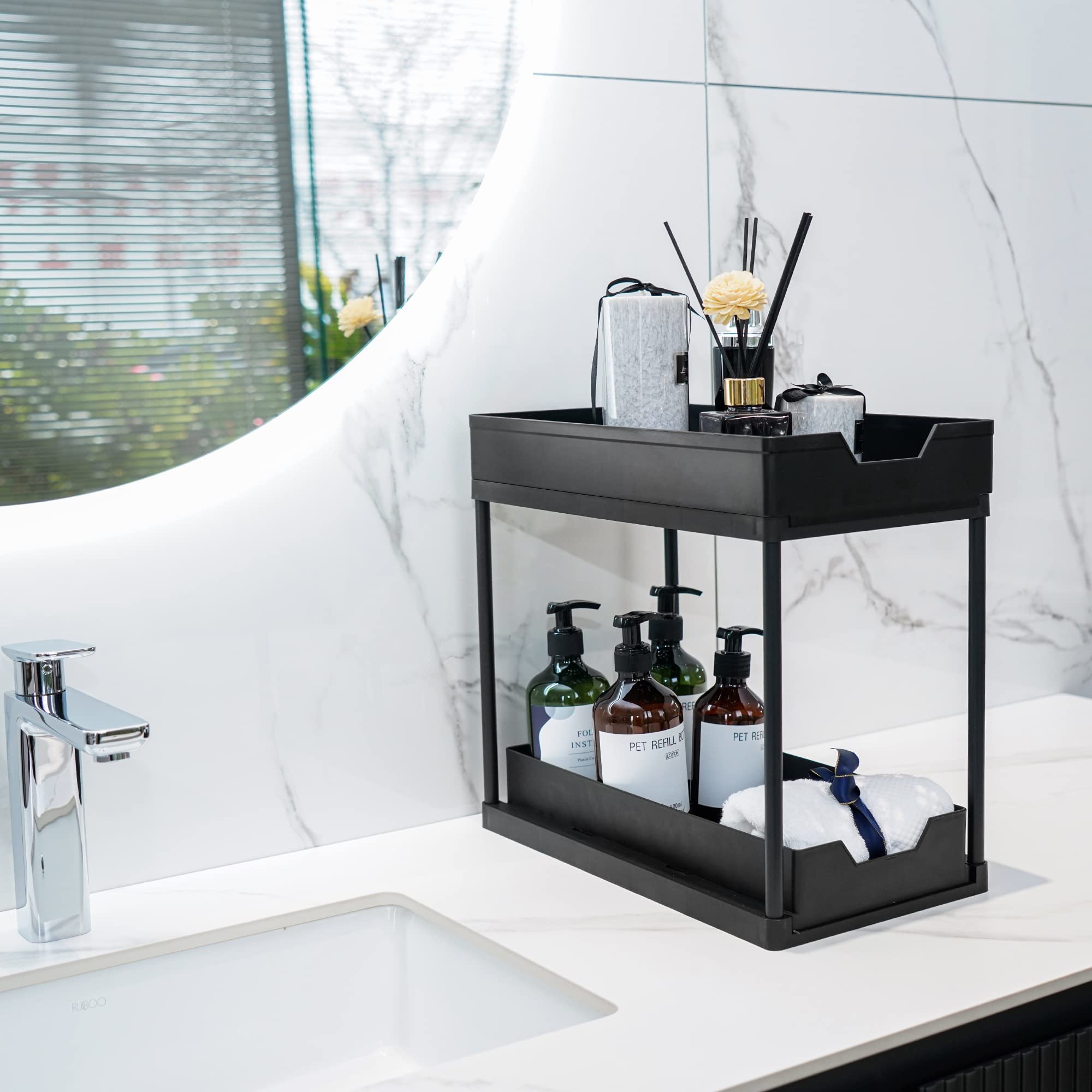 Counter Organizer Kitchen Sink Organizer Countertop 2 Tier Under Sink