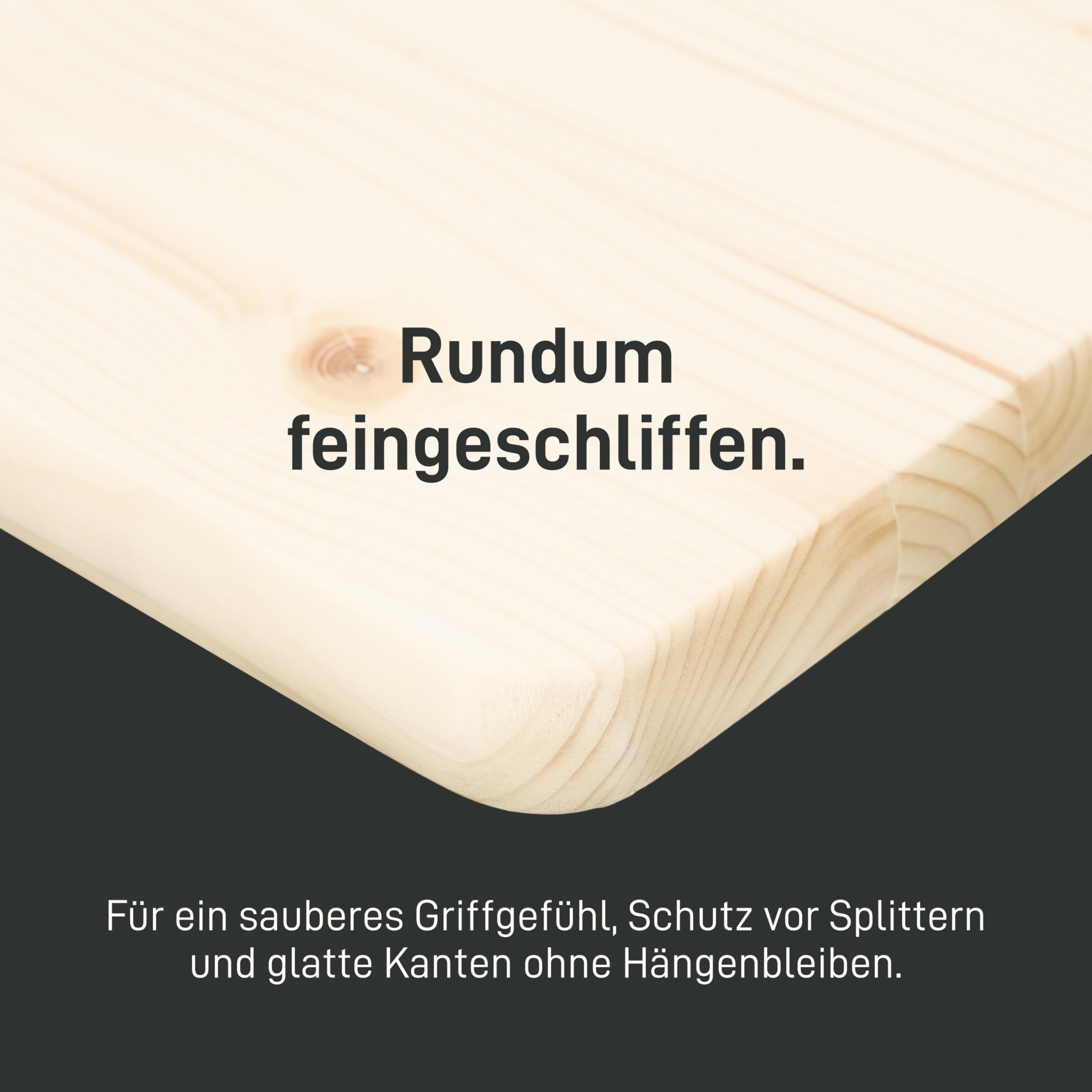 Natural Goods Berlin 1x Bankplatte für Bierzeltgarnitur - Natur Fichte 170 x 25 cm - Platte für Bierbank aus nachhaltigem Fichtenholz - Holzbrett für DIY Festzeltgarnitur kurz - Abgerundete Ecken