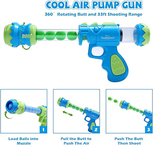 Miniatura 3 de EagleStone Juguetes de disparo de dinosaurios movibles de acción triceratops, juegos de disparos para niños con registro de puntuación LCD y LED,