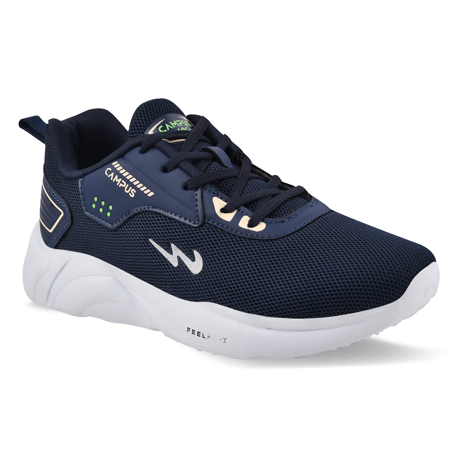 Campus Mens Smash Navy/Beige Running Shoes - 9UK/India 22G-859 (B09QXCW6QF) Amazon Price History, Amazon Price Tracker