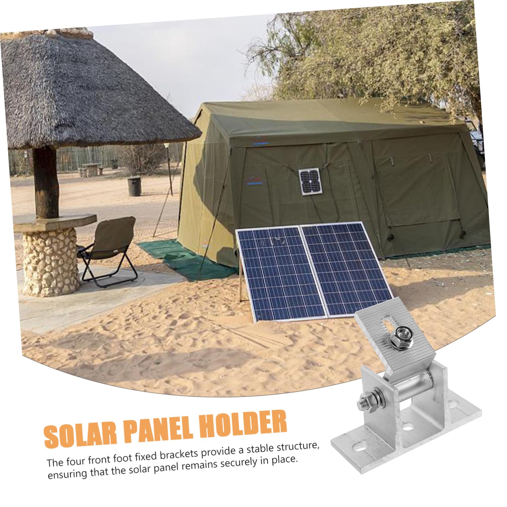 4 Solarpanel Stück Halterung Aluminiumlegierung Verstellbare