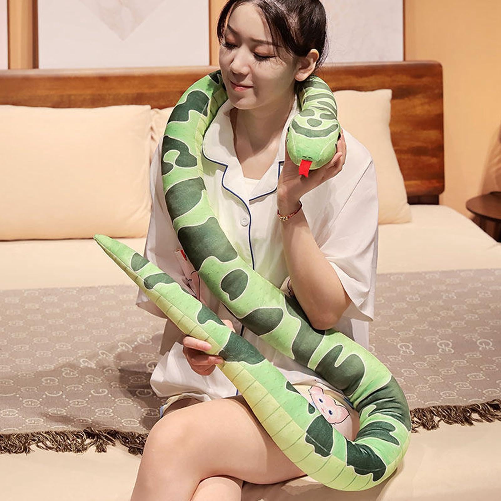 Amazon.co.jp: 動物 ヘビ ぬいぐるみ 巨大 面白い 蛇 変なぬいぐるみ