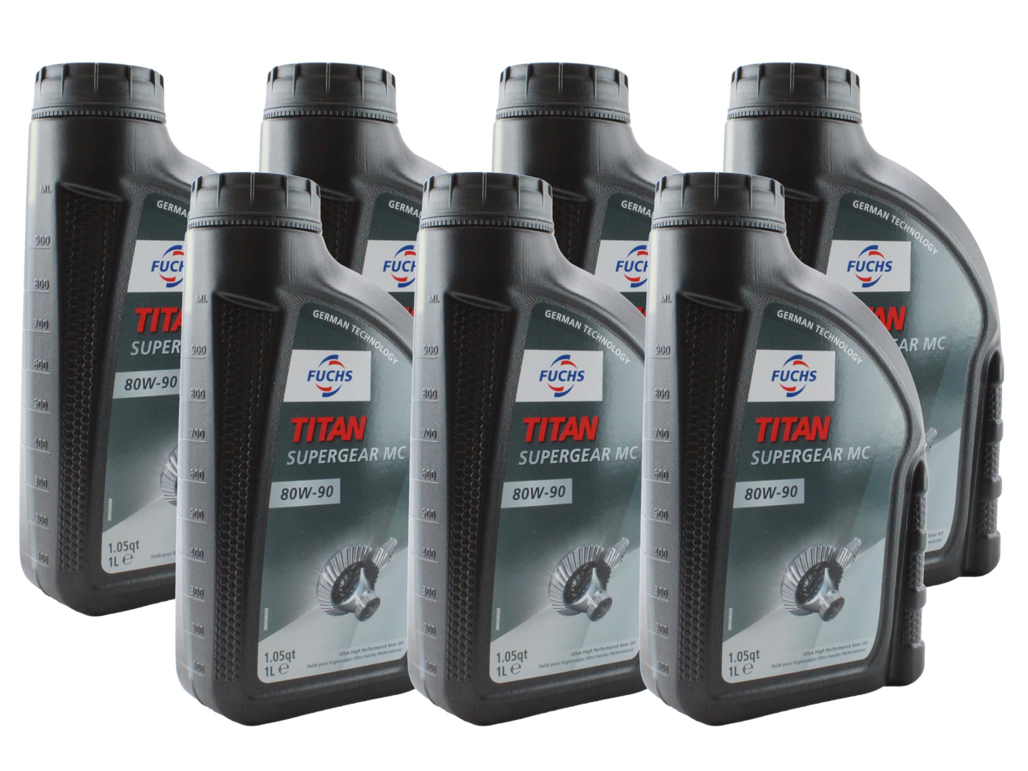 Fuchs 7 Liter TITAN SUPERGEAR MC SAE 80W-90 Gear Oil (7 x 1L)