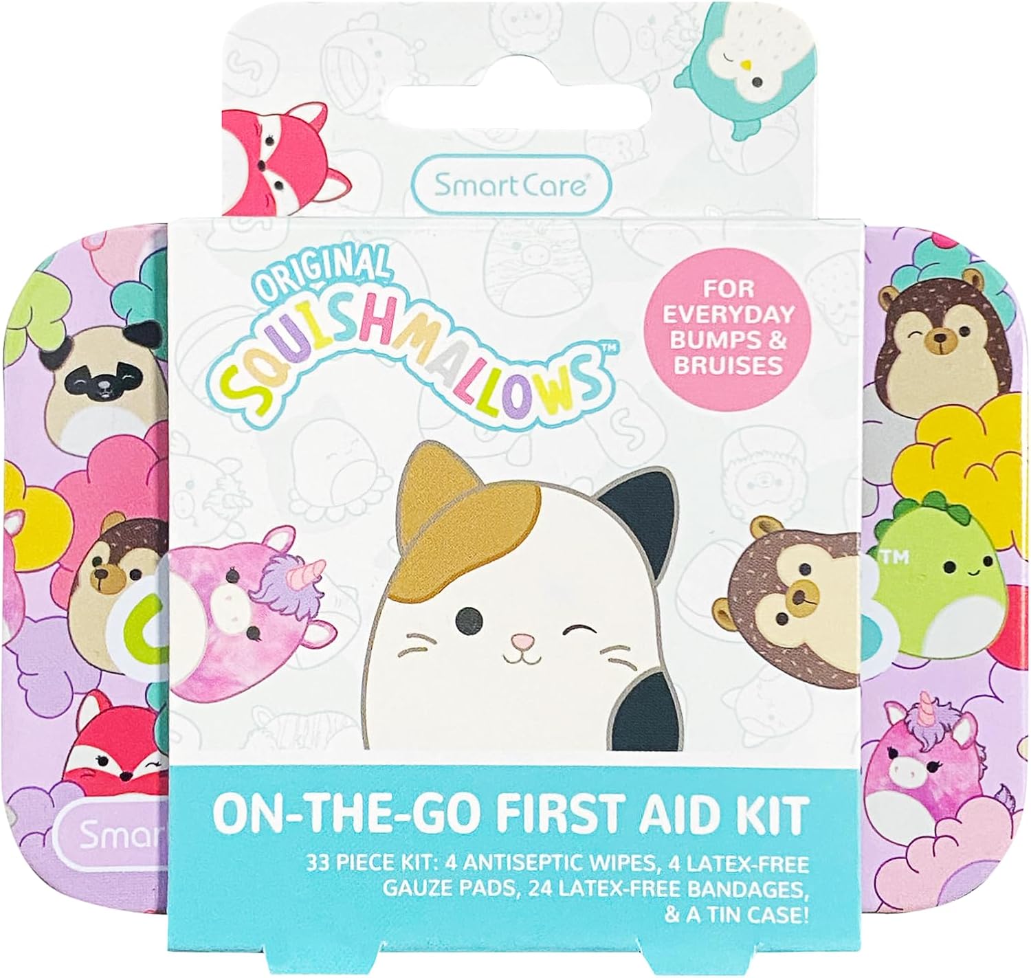 Smart Care Squishmallow Travel First Aid Kit: 33PC Essentials for Kids Smart Care Squishmallow Travel First Aid Kit: 33PC Essentials for Kids
