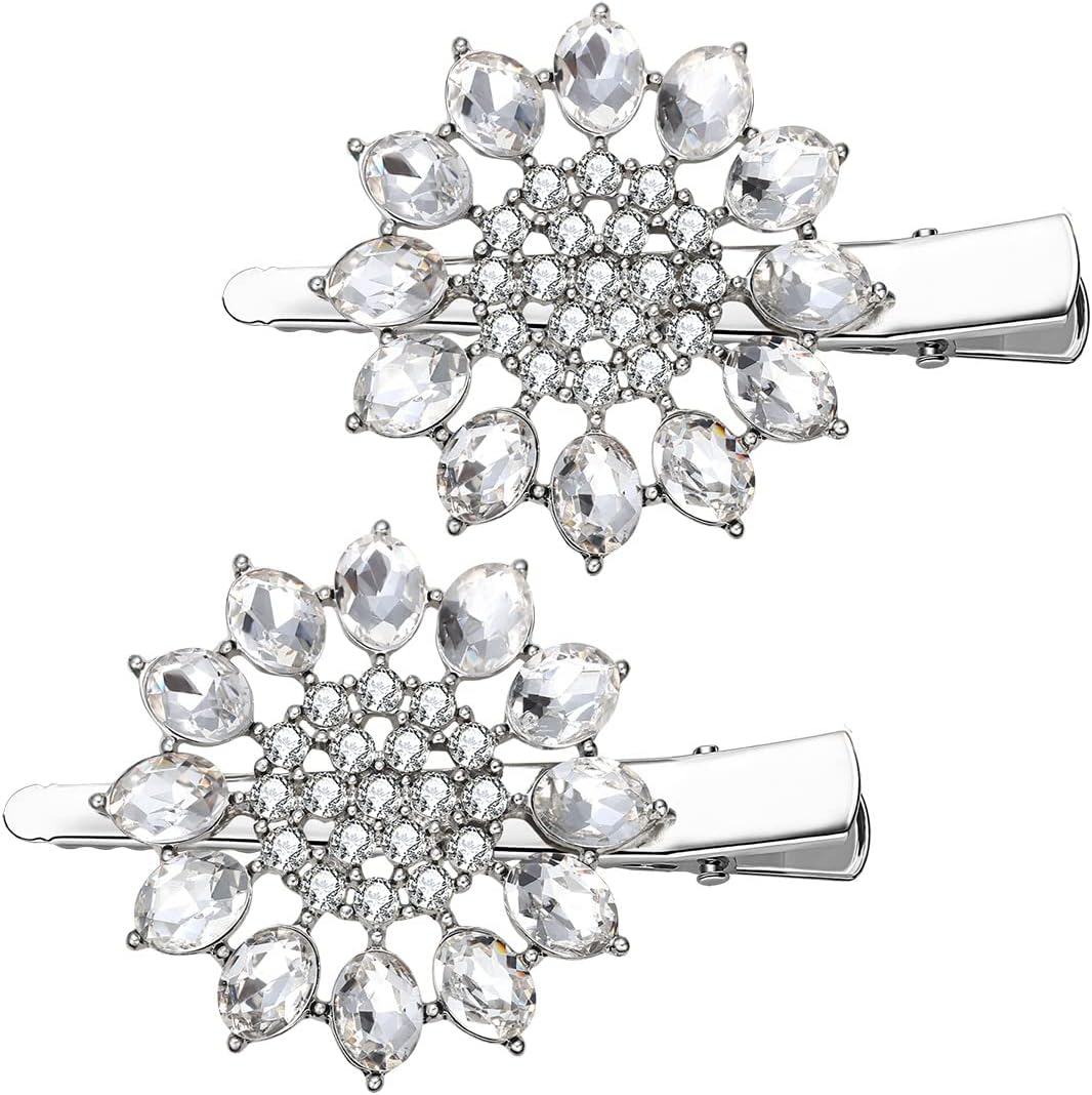 Crystal Carnation Hair Clip