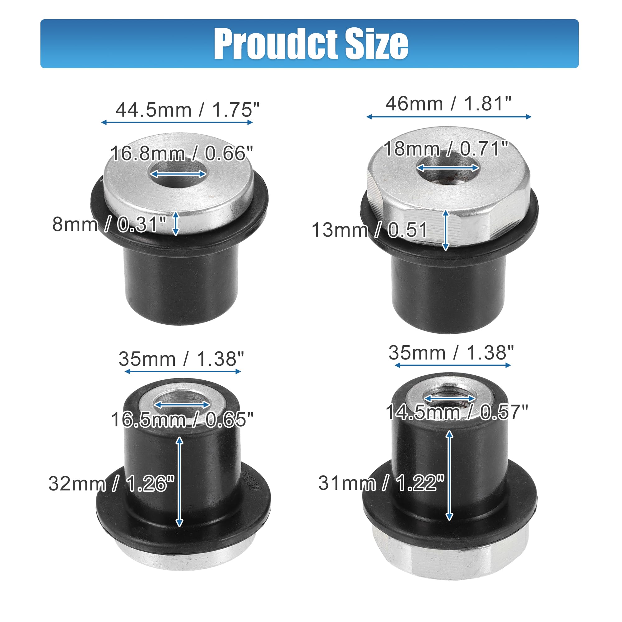 Rack And Pinion Bushing Bushing Set For Titan Armada & Lebanon Steering ...