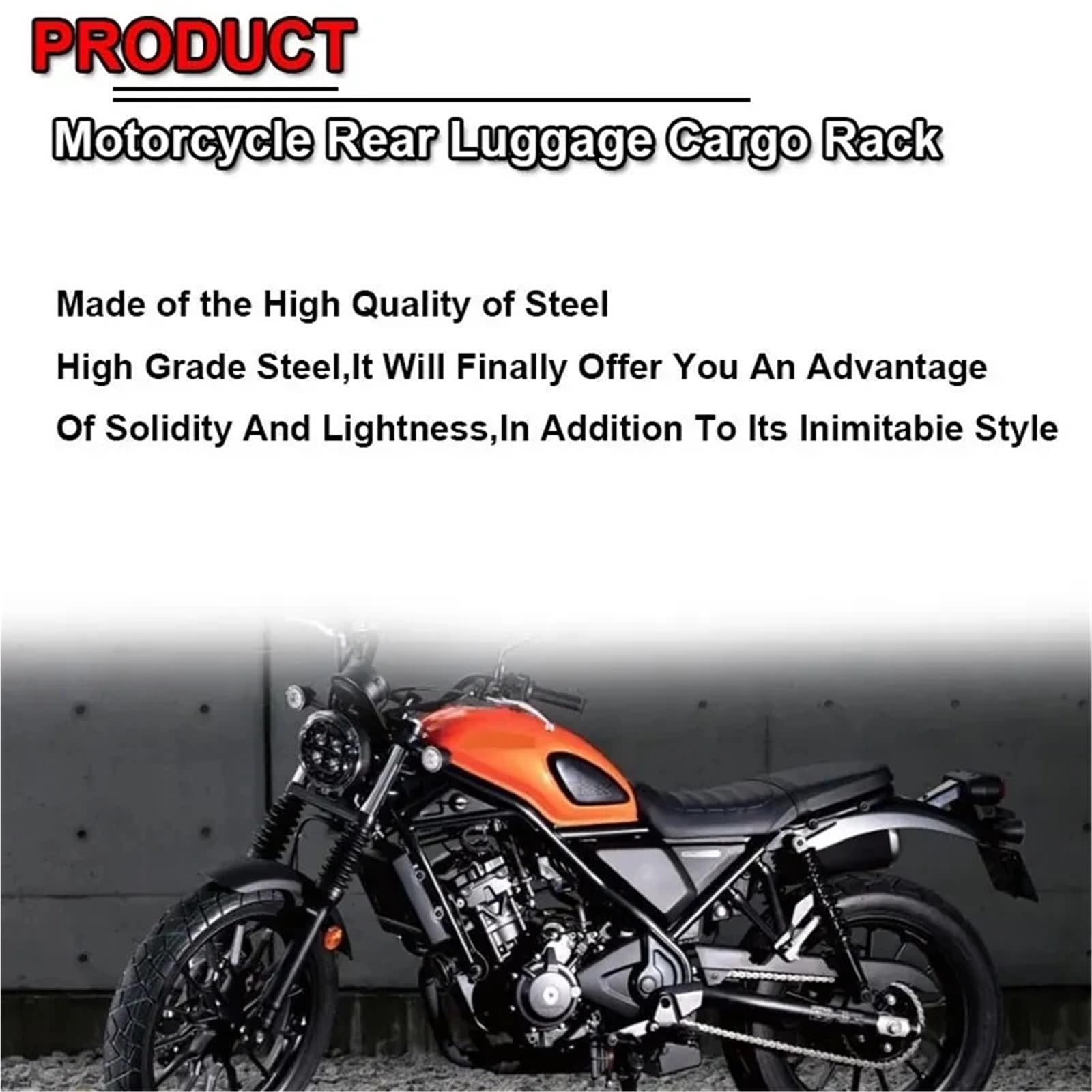 Półka na bagaż motocyklowy Pasuje do motocykla HONDA CL 250 300 500 CL250 CL300 CL500 2023 2024 Tylny bagażnik bagażnika