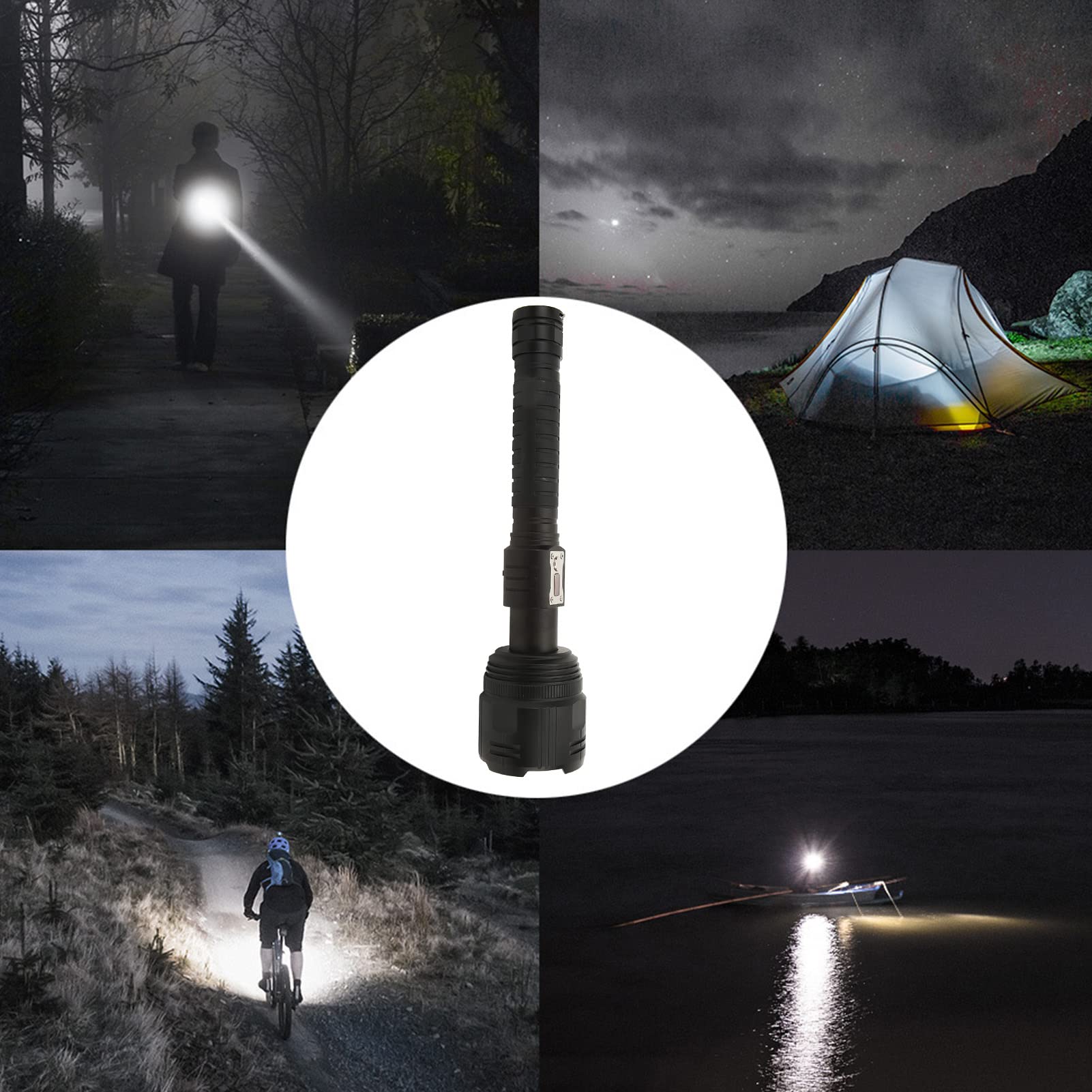 Latarka LED XHP360, Mini Latarka LED, 5000 Lm Z Zoomem, ładowalna Wodoodporna Latarka IPX4 Do Użytku Awaryjnego Na Zewnątrz
