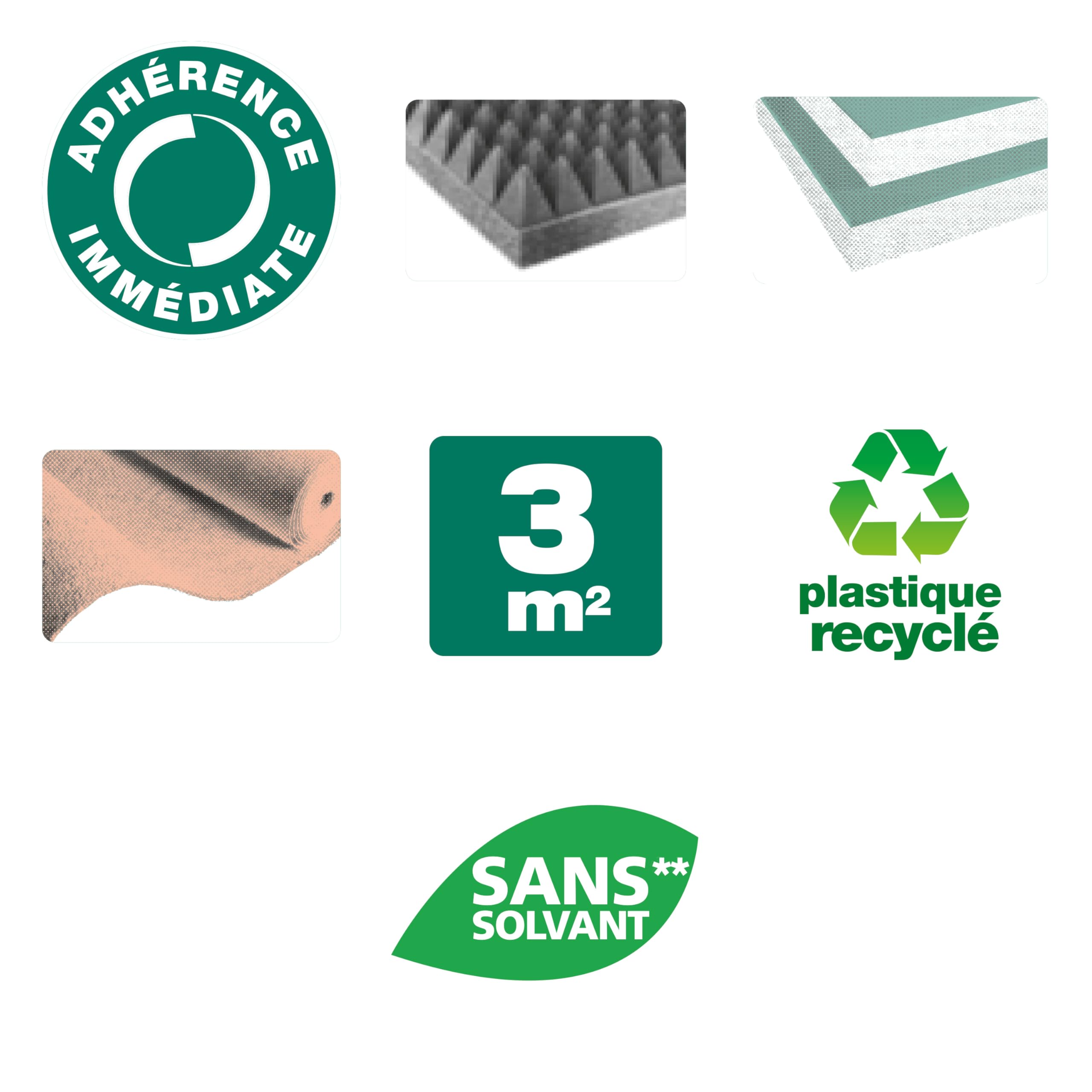 Quelyd Colle pour Plaques Depron et Matériaux Isolants - Haute Performance - Isolation Mur Et Plafonds - Colle en Pâte Prête à l'Emploi, Pot de 1 Kg (Lot de 2)