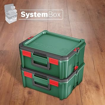 Bosch Home and Garden alet kutusu (elektrikli aletler için, SystemBox | M beden, aksesuar kutusu ile uyumlu, küçük ve orta, bandrollü