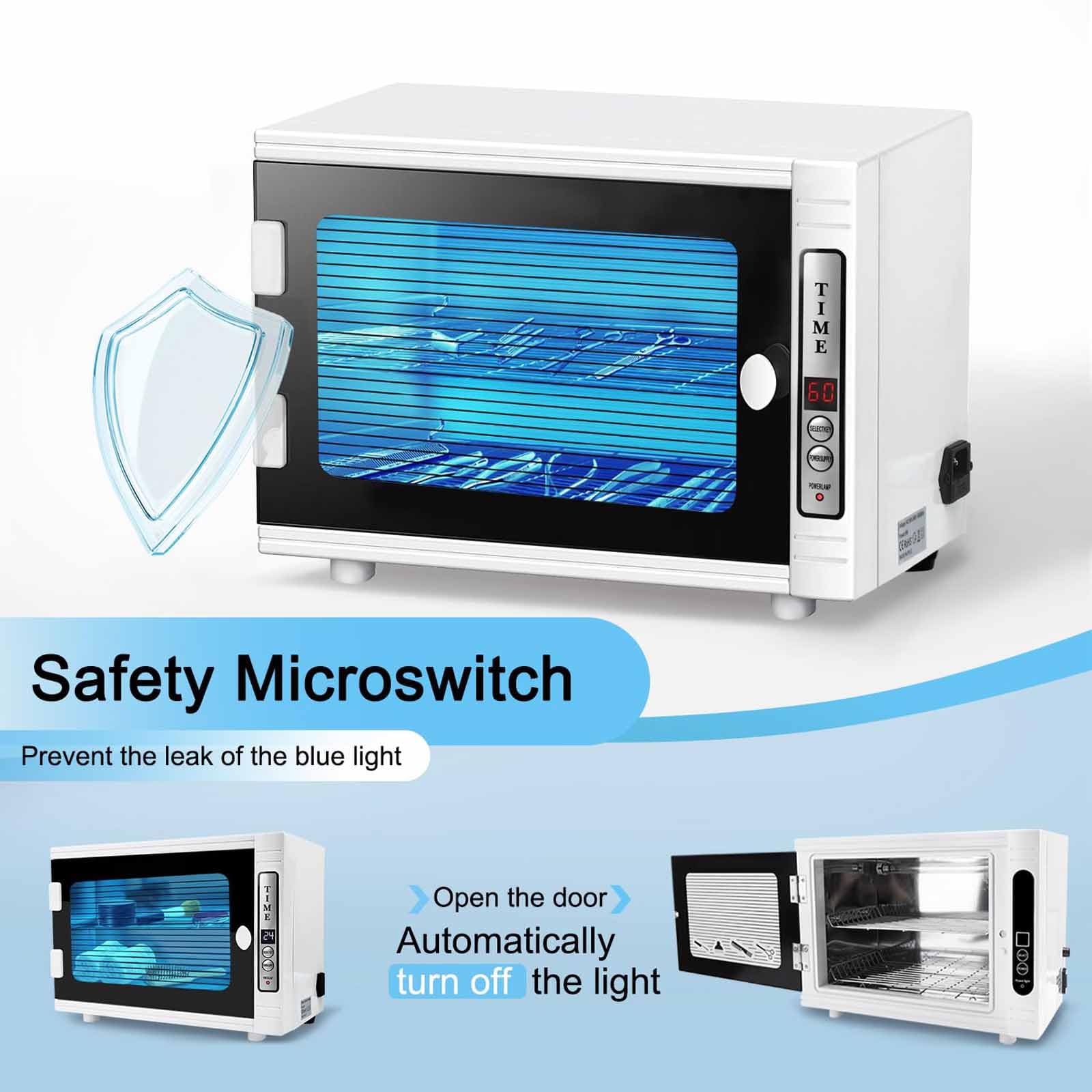 Desinfectante Doméstico De Gran Capacidad De 12 L, Con Temporizador (5-60 Min), Bandeja De 2 Capas, Pantalla LCD Fácil De Usar, Una Sola Máquina Multiusos, Ideal Para Botellas Y Vajilla.,White