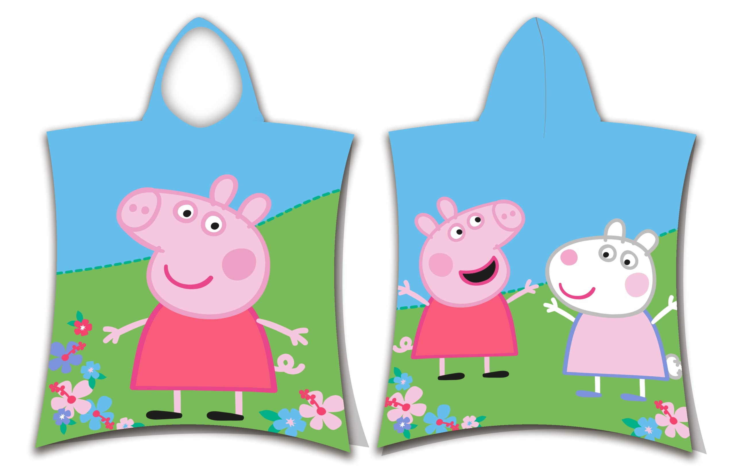 Jerry Fabrics Colourful Aptex Cotton Poncho 50 X 115 Cm Peppa