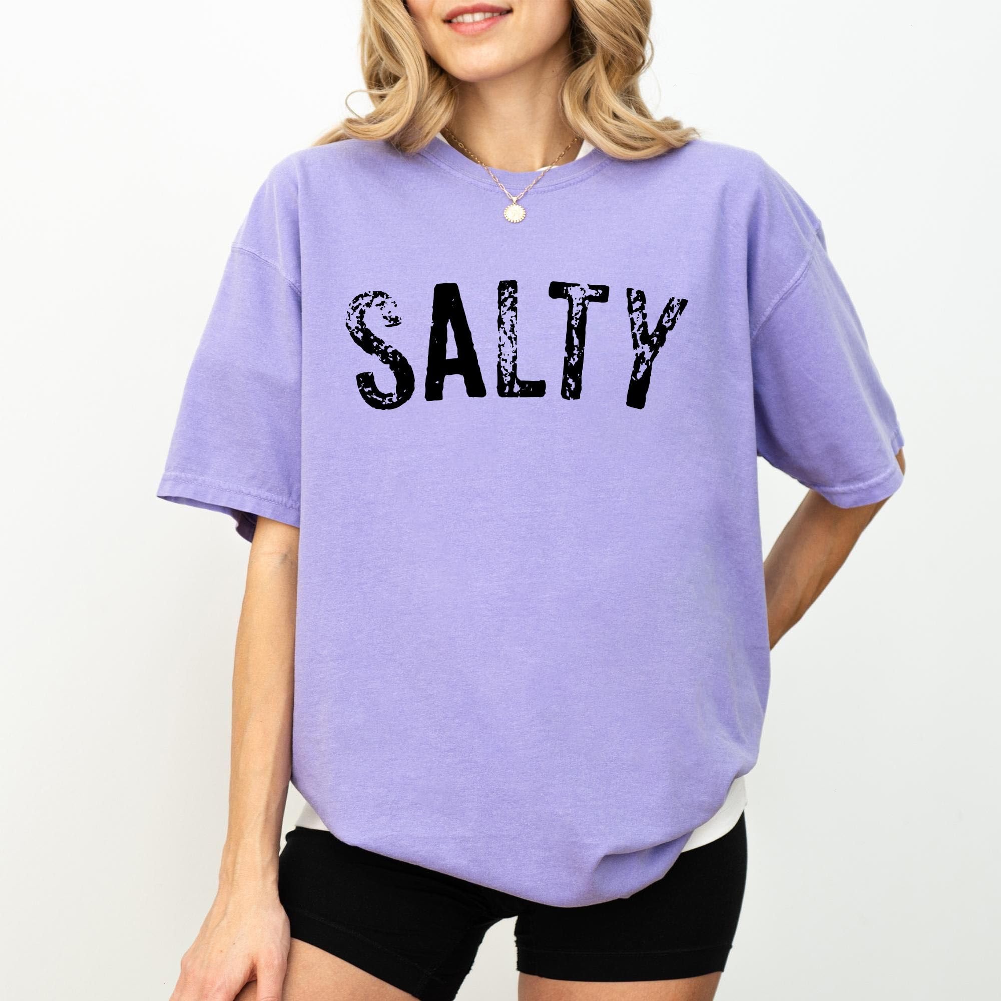 Salty Beach Graphic Tee Comfort Colo …