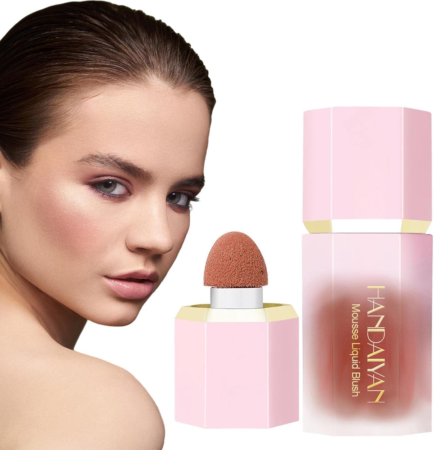 Blush Creme Blush Multistick edificável Blush cremoso leve, fórmula hidratante Sheer Multi