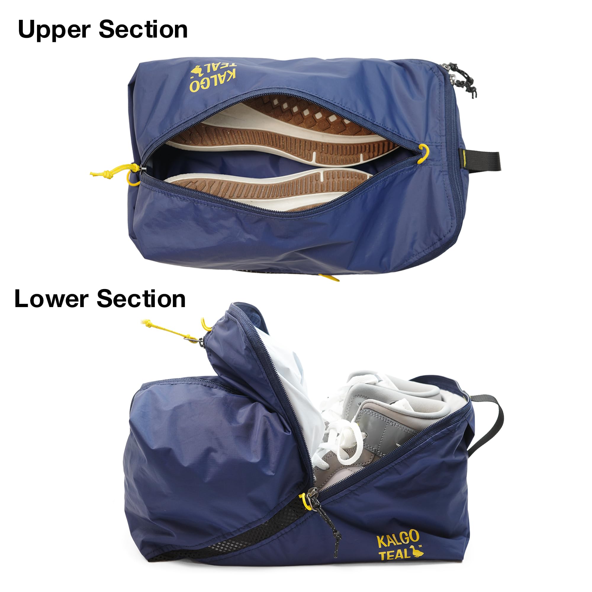 Ultralight Travel Shoe Bag 10L, Fits 2 Pairs Shoes, Large Water-Resistant Packing Cube.