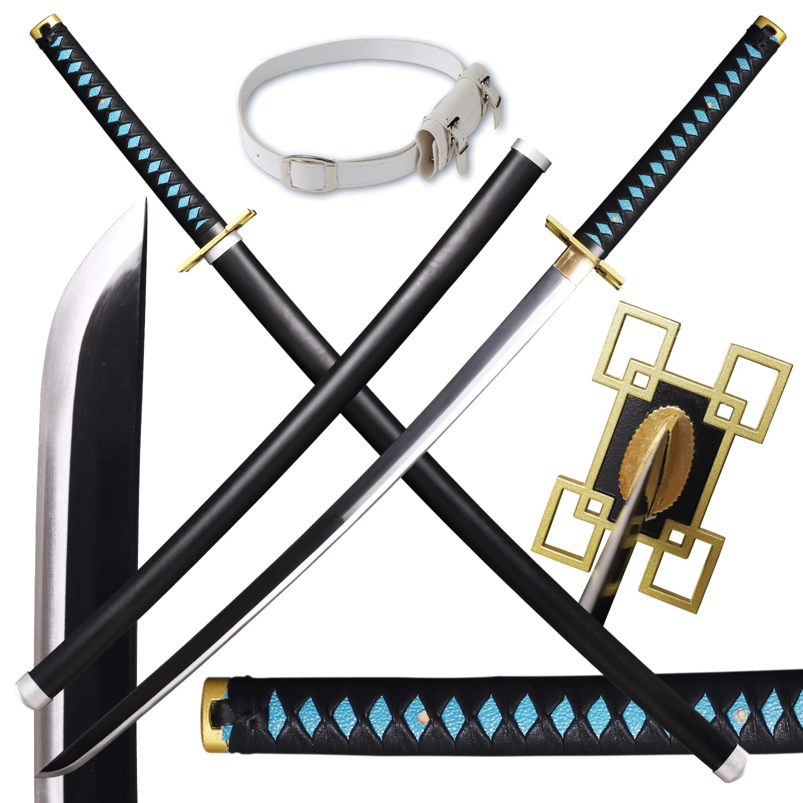 Demon Slayer Sword Sharp Real Metal Handmade Katana,41 inches 1060 high Carbon Steel,Battle Ready Samurai Swords Full Tang