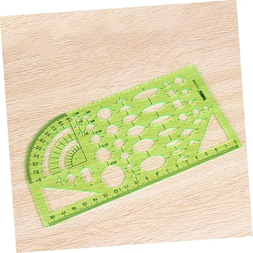 Miniatura 3 de Gogogmee 11 piezas de dibujos escolares, suministros de herramientas de papelería, reglas de geometría, plantillas, plantillas de arquitectura,