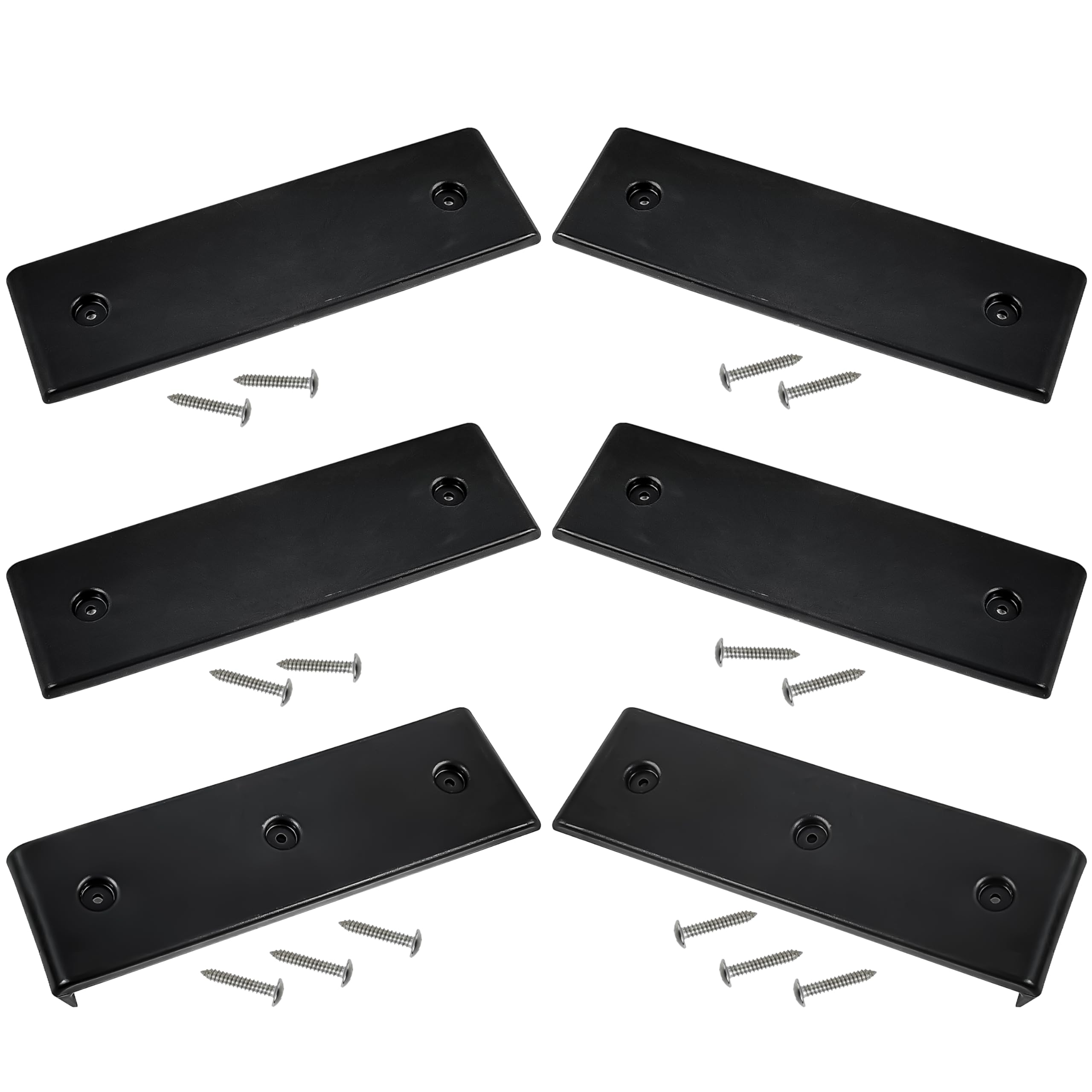 NICERINC Boat Trailer Bunk Slide Pads and Boat Trailer Glide Bunk Enders，Boat Trailer Bunk for Launching & Loading Boat on/Off Trailer Easier,Boat Trailer Bunk Slicks （Black,3" x 10"