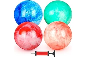 AMOR PRESENT Inflatable Rainbow Playground Balls