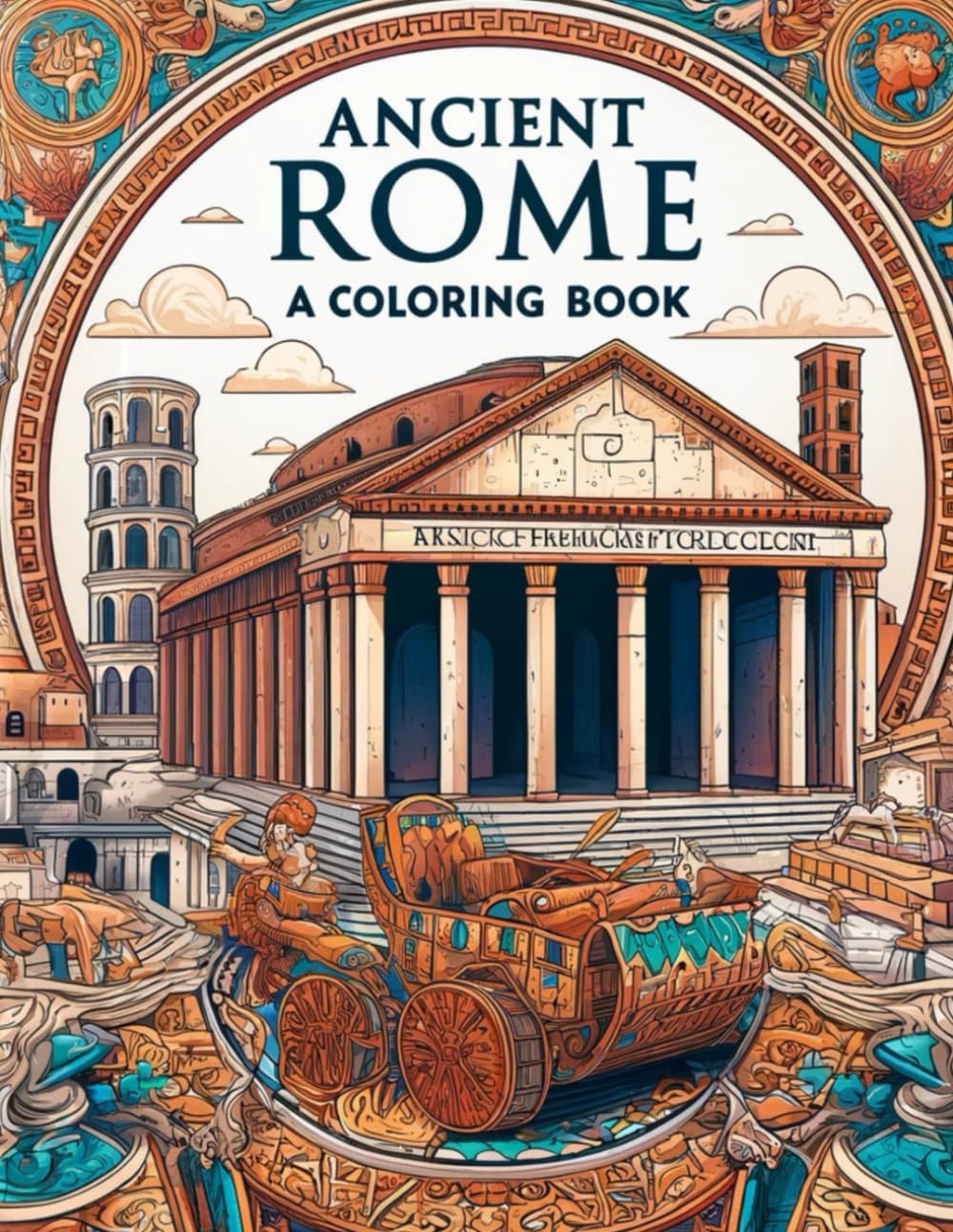 Ancient Rome A Colouring Book: A Journey Through Roman History and Art