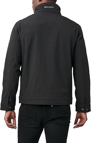 Miniatura 3 de Nautica Chaqueta cortavientos Softshell para hombre, resistente al agua y al viento