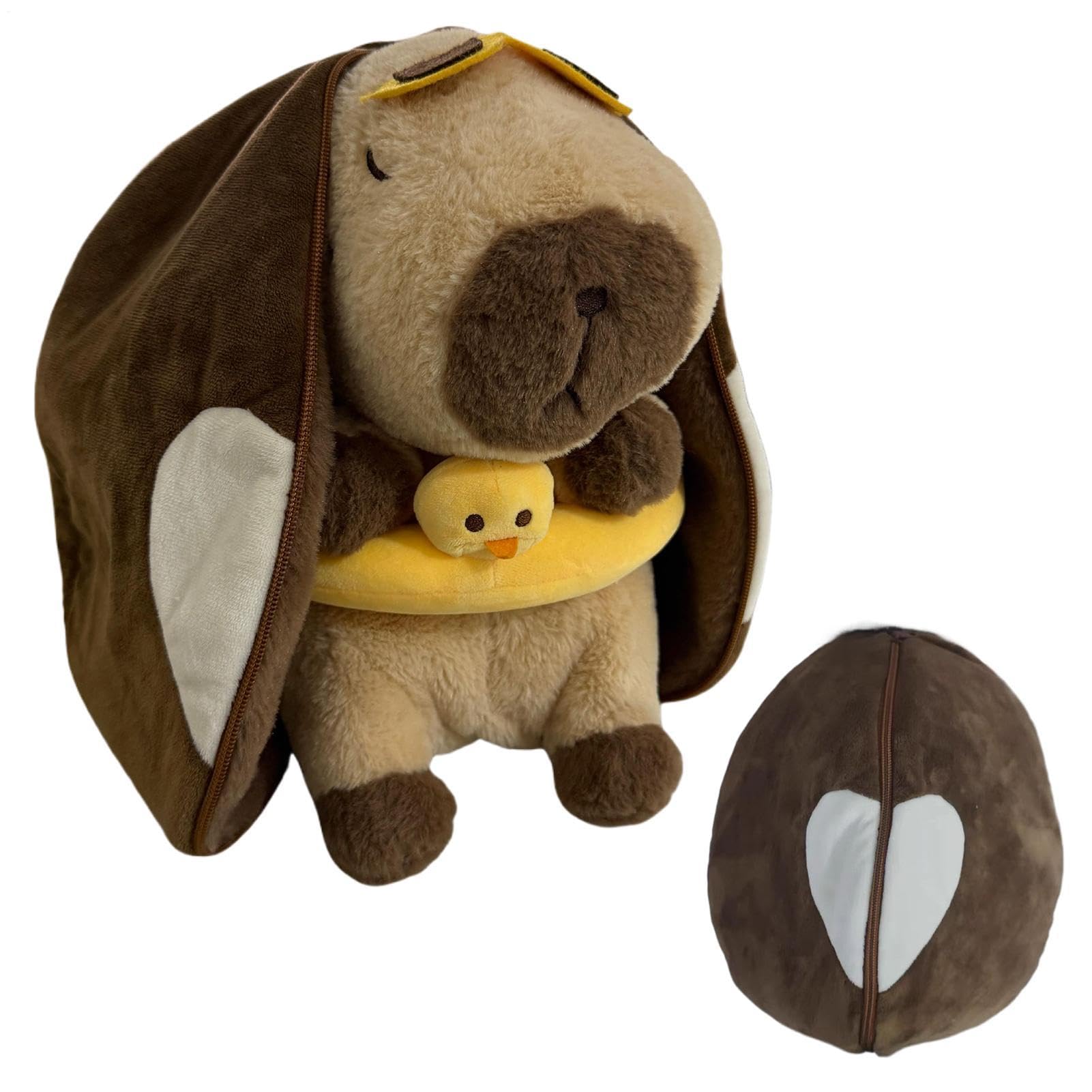 Soft Breathing Animal | Bedtime Companion Adjustable | Multipurpose Cartoon Breathing Animal Plush Capybara Doll | For Boys Girls Teens Students Adults Living Room Bedroom Dorm Travel