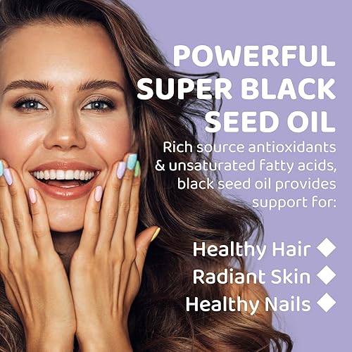 Miniatura 3 de AKBAN USDA - Aceite de semilla negra prémium prensado en frío, 100% puro sin refinar, rico en TQ y Omega 3 6 9, aceite de comino negro líquido para