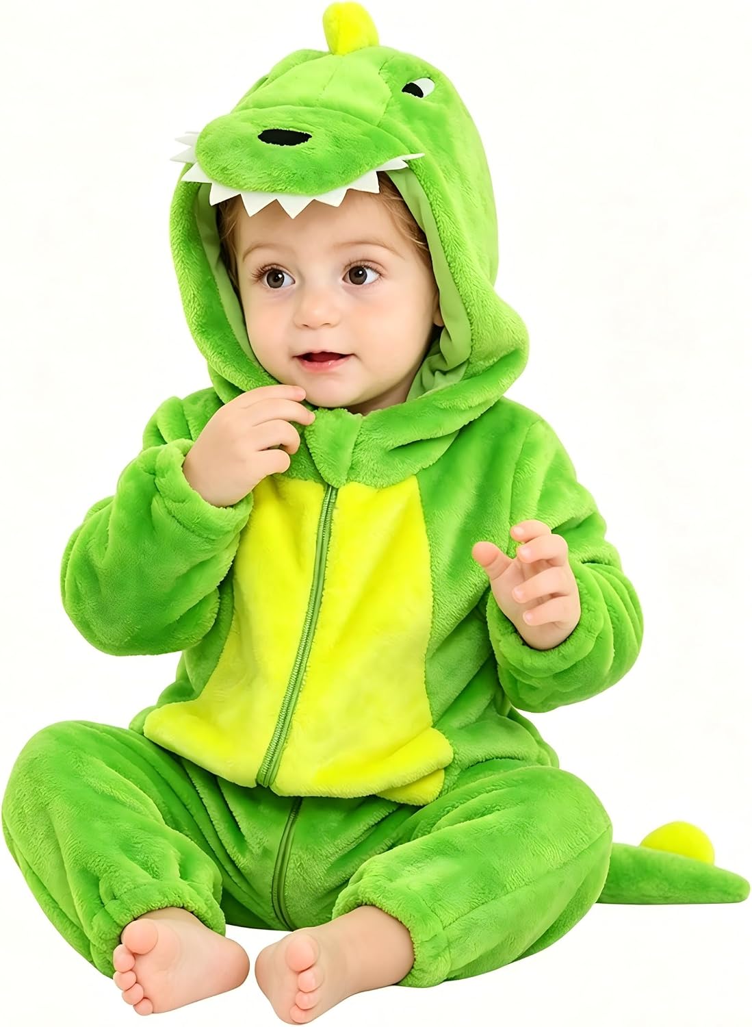 COSLAND Unisex Baby & Toddlers' Flannel Animal Costume Romper Outfits
