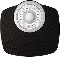 Adamson Balanças A25W para Peso Corporal-Até 400 Lb-Mostrador de 5,3" Em Plataforma de 12,4" X 10,2"-Superfície de Borracha Antiderrapante-Balança de Banheiro Analógica de Alta Precisão-Durável com Ga