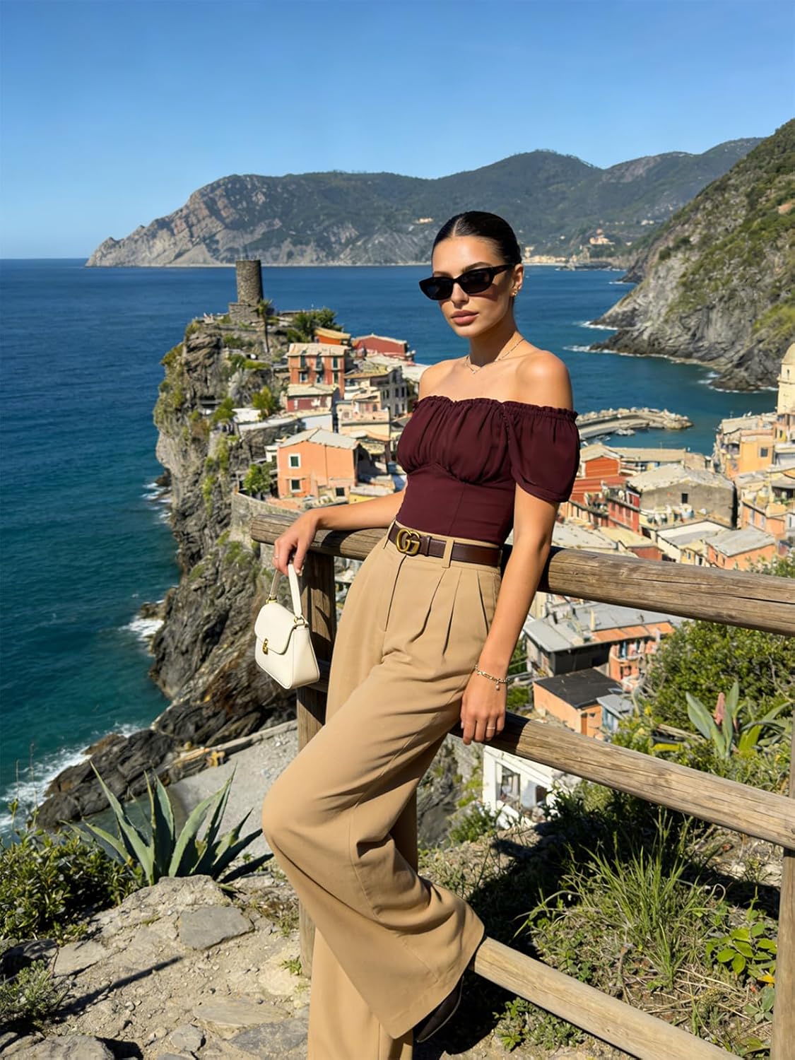 Scarlet Darkness Women Renaissance Shirt Off Shoulder Flutter Short Sleeve Top Summer Square Neck Peasant Blouse - Image 6