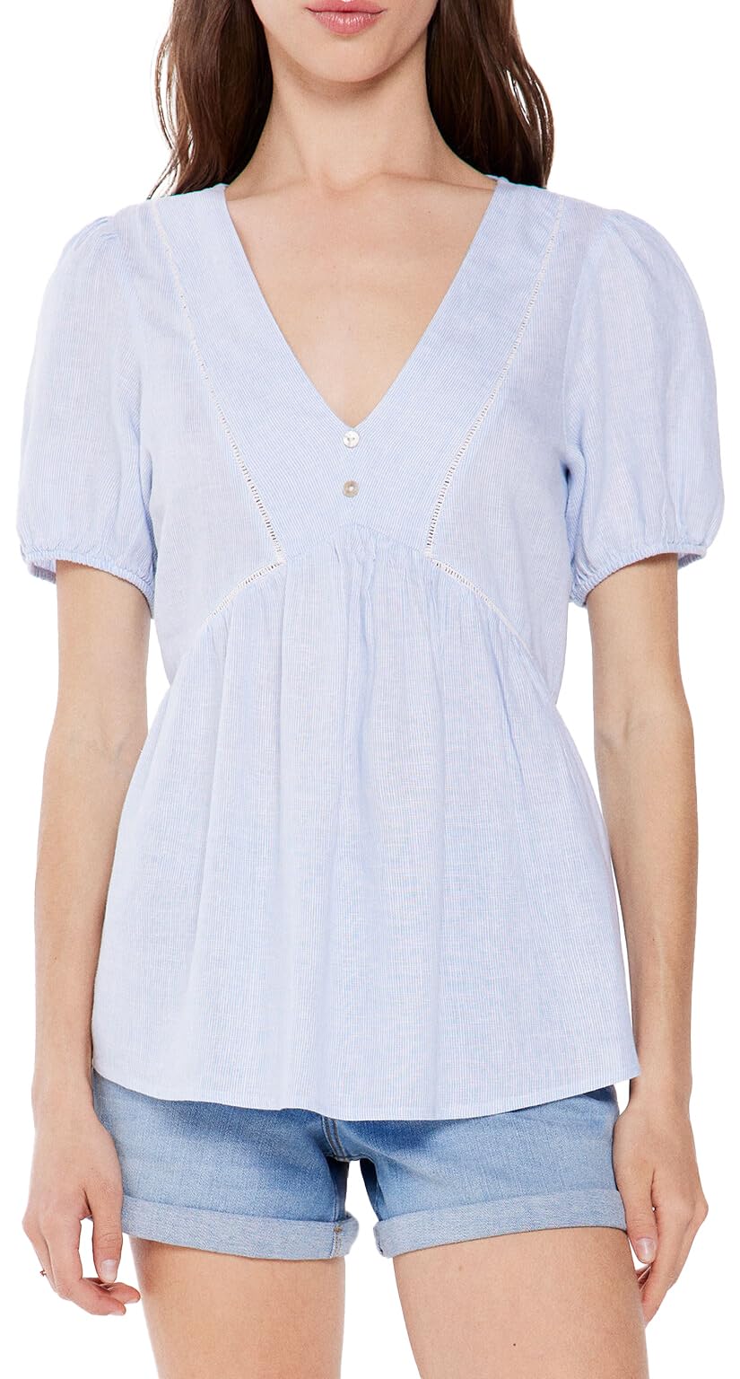 Springfield Blouse, Medium Blue, 10 (S)