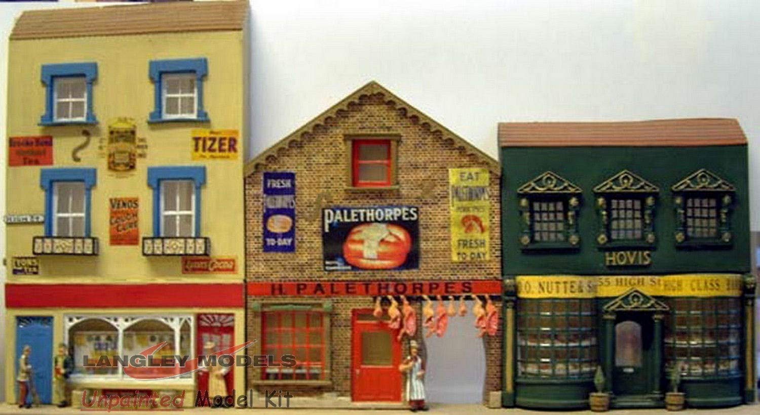Buy Langley Models 3 Shops Basic building Set Low O Scale UNPAINTED Kit