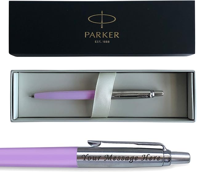 engraved Parker jotter pastel purple/violet with Free engraving + Gift box